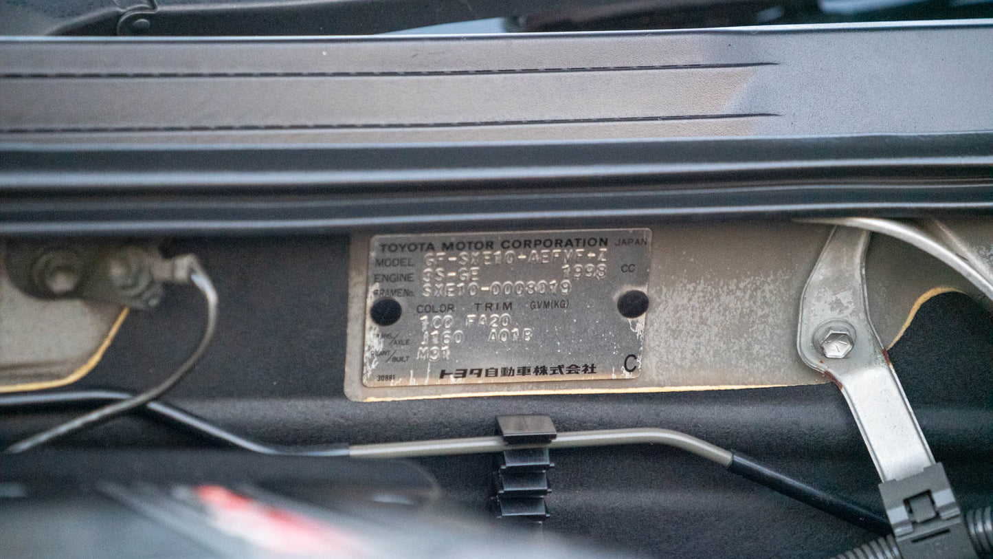 1998 Toyota Altezza RS200 | 6-Speed Manual | 85,295 KM (53,000 Miles) - SOLD