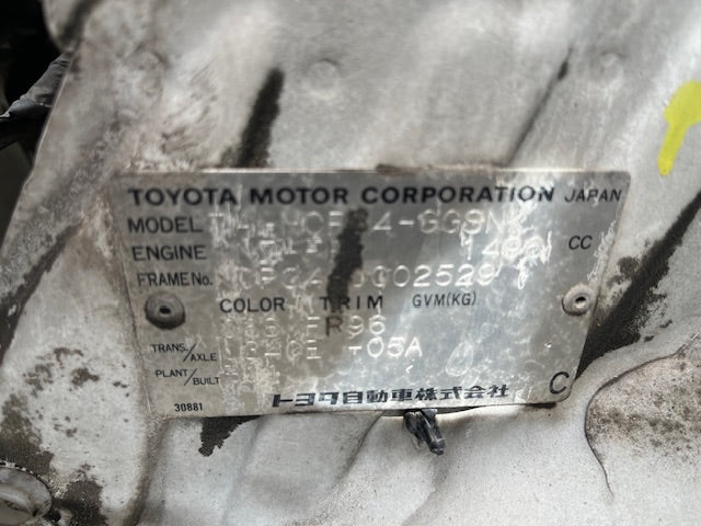 2001 Toyota bB Open Deck | White (058) | 204,000 KM | Coming Soon