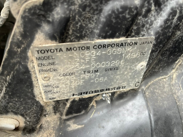 2001 Toyota bB Open Deck | Black (209) | 215,000 KM | Coming Soon