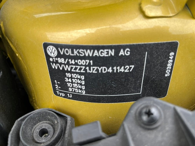 Volkswagen Golf VR6 4Motion | 6-Speed Manual | Gold | Coming Soon