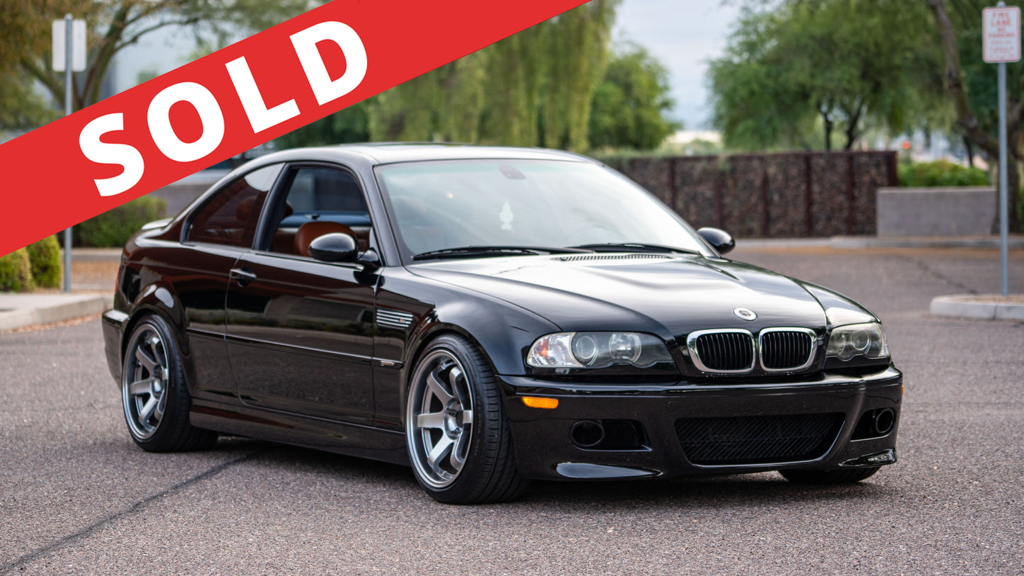 2002 BMW M3 – Jet Black / Cinnamon Interior | 6-Speed Manual | Tastefully Upgraded | SOLD